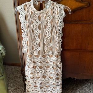 NWT Crochet Lace White Dress